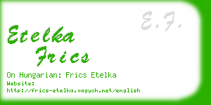 etelka frics business card